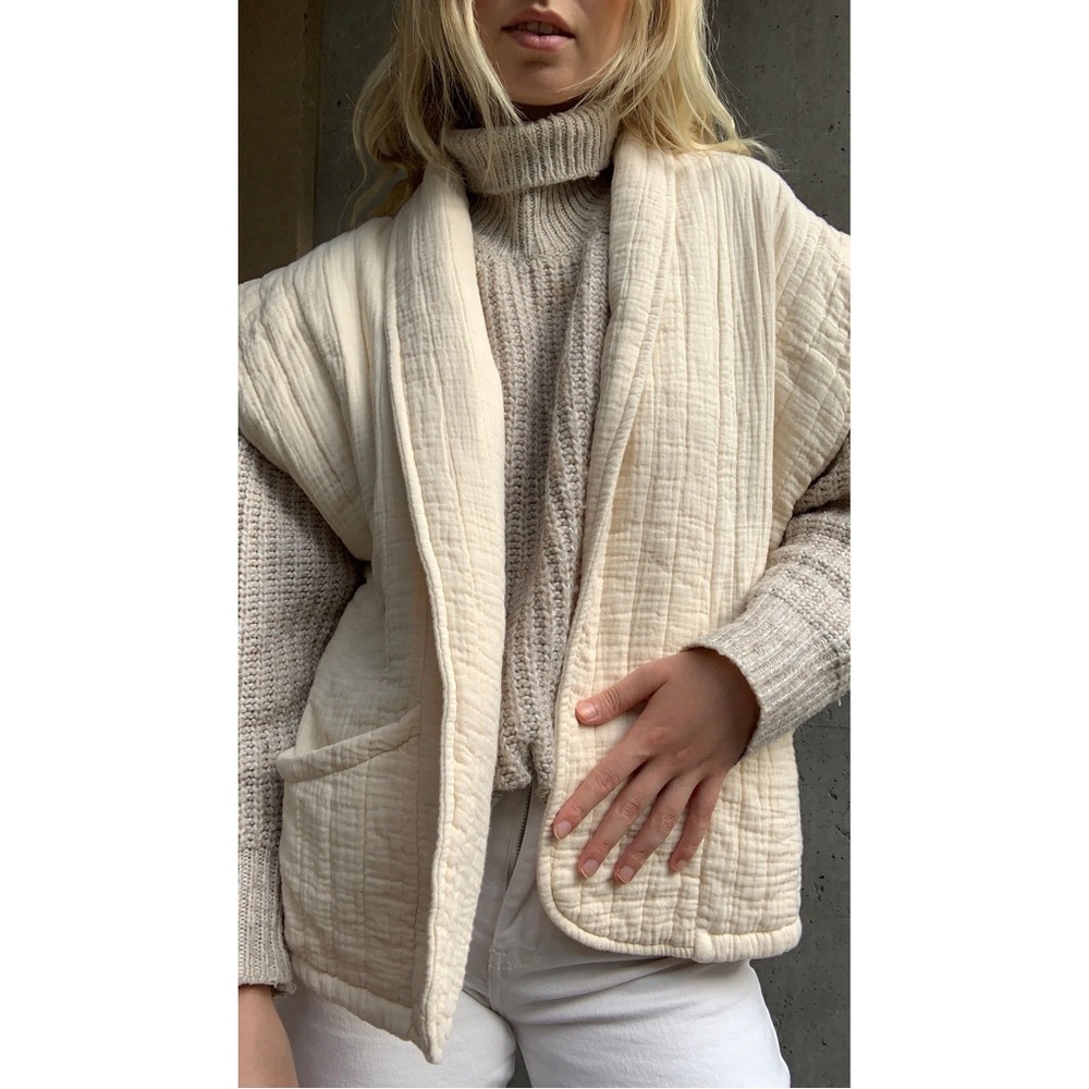 ZARA RUSTIC QUILTED VEST - Picture 11 of 12